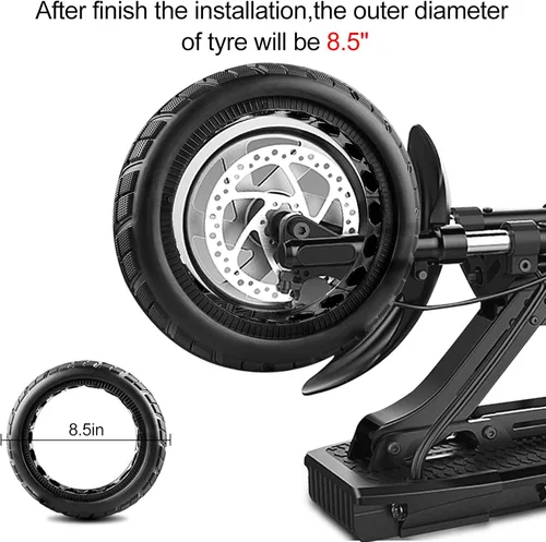 Vista 2 de Neumáticos de repuesto para patinete con panal de abeja colorido sólido para Xiaomi M365Pro 8.5 pulg