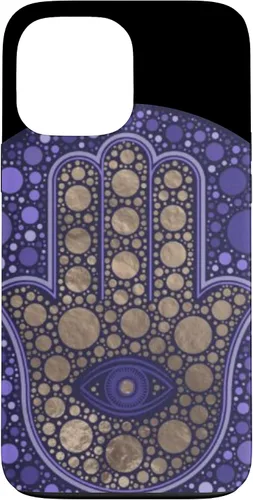 Vista 22 de Funda para iPhone 11 Purple Evil Eye and Hamsa Hand