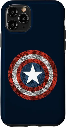 Vista 29 de Marvel Funda de escudo cómico del Capitán América para iPhone 17