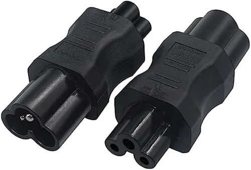 Vista 12 de Adaptador de corriente de CA IEC320 C6 a C13, convertidor de conversión de enchufe C6 de 3 pines a C13 de 3 agujeros, convertidor de corriente de CA