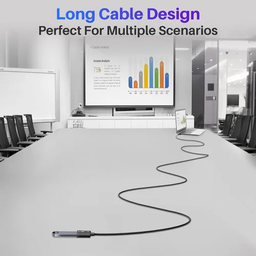 Vista 7 de Cable USB C a USB hembra de 2 pies, tipo C macho a USB A 3.1 hembra OTG, transferencia de datos de 5 Gbps, compatible con MacBook Pro/Air, iPhone 17