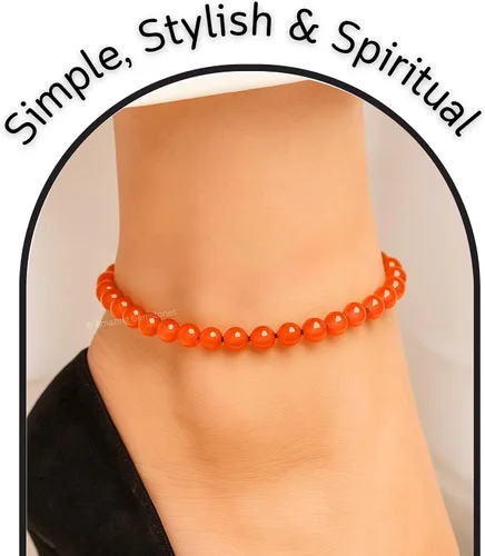 Vista 244 de Amazing Gemstone Crystal Anklet Ankle Bracelets for Women - Waterproof Beaded Healing Crystal Anklets, Plus Size Chakra Gemstone Bead Anklet
