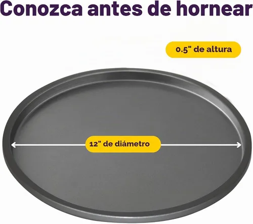 Vista 2 de Wilton Bandeja de pizza antiadherente plateada, fabricada sin PFAS