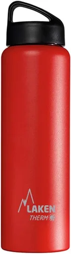Vista 10 de Laken Thermo Classic - Botella de agua de acero inoxidable aislada al vacío de boca ancha Azul