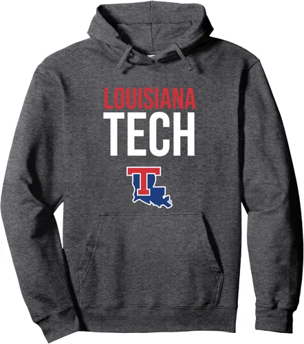Vista 3 de Louisiana Tech Bulldogs - Sudadera con capucha, Negro