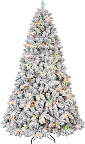 Vista 19 de Árbol de Navidad artificial preiluminado de 5 pies, color verde, para espacios pequeños, hogar, oficina, decoración de vacaciones Lápiz