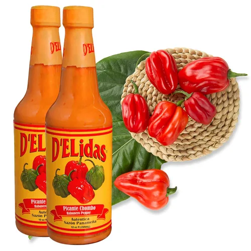 Vista 13 de D'ELidas Salsa picante habanero, salsa picante de pimienta habanero natural, salsa chombo picante #1 en Panamá, sin OMG, salsa habanero apta