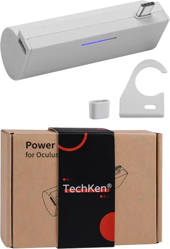 Vista 9 de TechKen Almohadilla facial VR para Oculus Quest 2 y batería de 5000 mAh para Oculus Quest 2