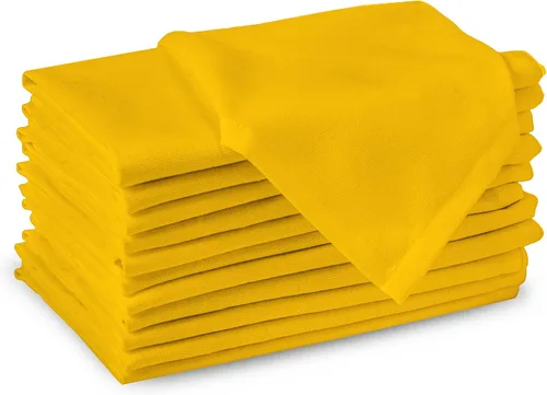 Vista 40 de Encasa XO Juego de 12 servilletas de tela de cóctel Servilletas de mesa de algodón puro Tamaño (9 x 9 pulgadas) B gris sólido Lavable a