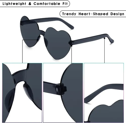 Vista 5 de Bicfuiot Riñoneras holográficas para mujeres y hombres con lentes de sol de corazón, Halloween, 80 y 90, riñonera pequeña de neón con cuerpo cruzado