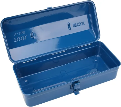 Vista 7 de Portable Tool Storage Box Large Capacity Steel Tool Organizer Toolbox for Car Auto Repair Tools Blue 13.8x5.9x4.3in