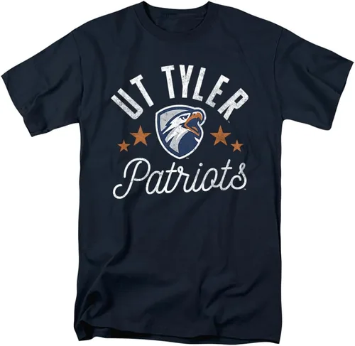 Vista 189 de Collegiate Distressed Mascot Unisex Adult T Shirt Collection 3 Universidad de Adelphi