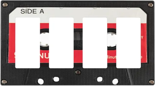 Vista 44 de Cubierta decorativa para interruptor de luz impresa con alarma de incendios, placa de pared decorativa de una sola palanca, placa frontal, 4.50 x