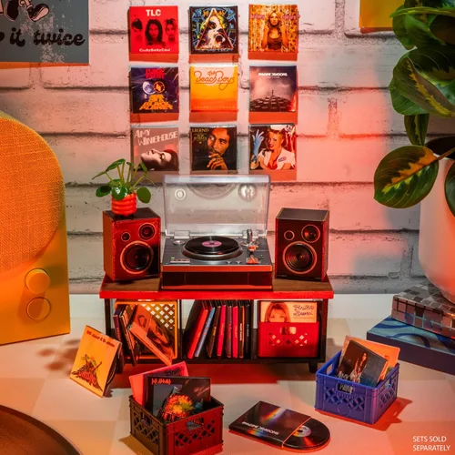 Vista 5 de MGA's Miniverse Tocadiscos de música real Mini coleccionables, mini tocadiscos jugable, coleccionistas, regalo, Beethoven
