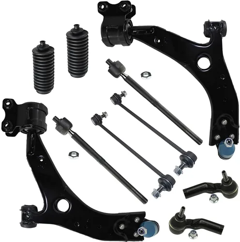 Vista 92 de Detroit Axle - Kit de suspensión delantera de 10 piezas para Chevrolet Trailblazer GMC Envoy 2004-2007 2005 2006 Soportes de brazo de control