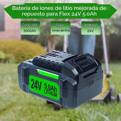Vista 2 de DTK Reemplazo de batería para batería Flex 24V 5Ah FX0331-1 2 paquetes