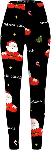Vista 3 de EDCRF Women's Christmas Yoga Pants High-Waisted Funny Print Yoga Pants Trendy Pants for WomenPlanner 2022-2023