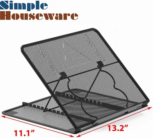 Vista 6 de Simple Houseware Soporte para computadora portátil, soporte ajustable de 11