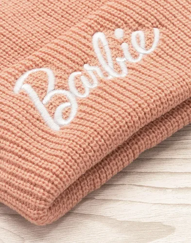 Vista 4 de Barbie Sombrero de invierno de lana de punto, Rosado, Talla única