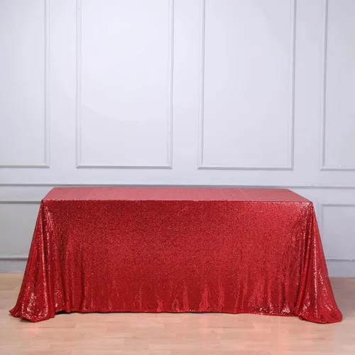 Vista 56 de Efavormart - Mantel redondo de lentejuelas brillantes de 120 pulgadas para banquetes de boda, fiesta, decoración del hogar