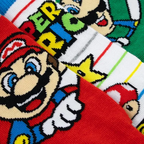 Vista 7 de SUPER MARIO calcetines Calcetines tobilleros Calcetines Mario Game Calcetines para niños