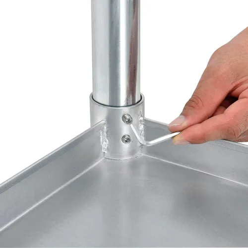Vista 6 de Nexel WB4824BSS Mesa de trabajo de acero inoxidable con protector contra salpicaduras, 48 pulgadas de ancho x 24 pulgadas de profundidad x 35