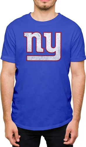Vista 17 de Hybrid Sports NFL - Distressed Team Logo - Officially Licensed Adult Short Sleeve Fan Tee for Men & Women