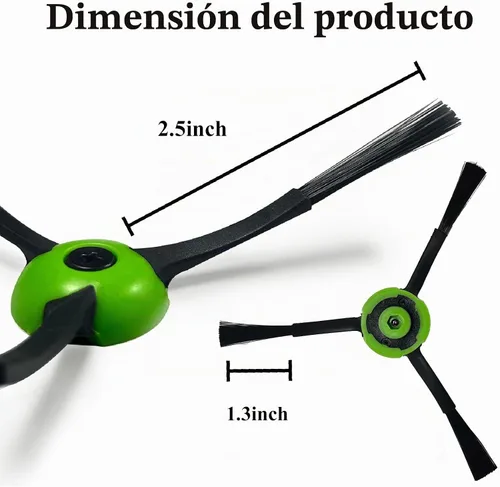 Vista 7 de 6 Pack de cepillos laterales de repuesto compatibles con iRobot Roomba i & j & e Series Todos los modelos, accesorios de cepillos de barrido