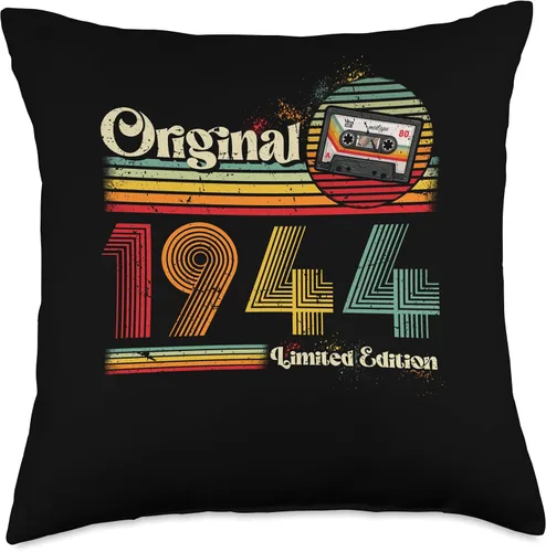 Vista 4 de 1944 vintage birthday retro Limited Edition men woman gift Throw Pillow