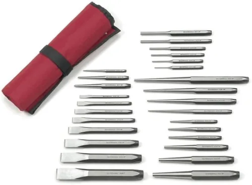 Vista 8 de GEARWRENCH Juego de punzón y cincel cromado de 12 piezas 82305