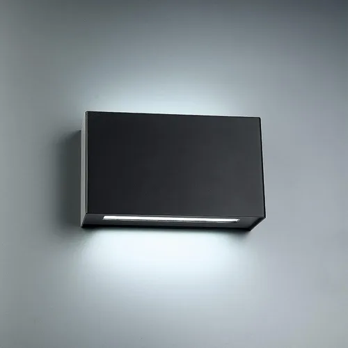 Vista 5 de WAC Lighting dweLED, aplique de pared LED Blok de 12 pulgadas 2700 K en negro