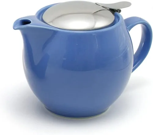 Vista 21 de ZERO JAPAN - Tetera redonda de 15 oz (450 cc) con tapa SLS e infusor de tomate