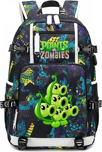 Vista 31 de ISaikoy Plants vs. Zombies Mochila Bolsa para Portátil Color Azul 1