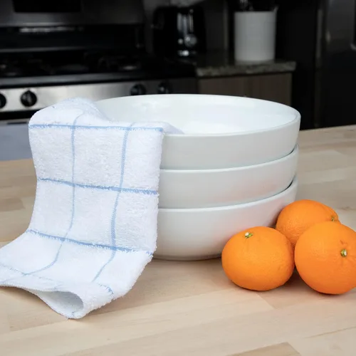 Vista 4 de Arkwright - Toallas de cocina para cocina, 12 unidades, suaves, 100% algodón de rizo, altamente absorbentes y de secado rápido, paños para lavar