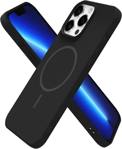 Vista 160 de Oakxco Funda de Silicona Mag Safe para iPhone 12 Pro Max, Funda Magnética Delgada y Fina Compatible con Carga Inalámbrica MagSafe, Bonita Funda