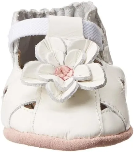 Vista 2 de Robeez Unisex-Niño White Pretty Pansy Soft Sole-K