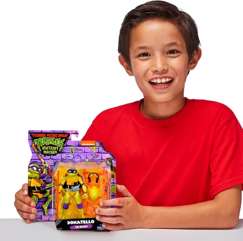 Vista 4 de Teenage Mutant Ninja Turtles: Mutant Mayhem - Figura de acción básica de Donatello de 4.5 pulgadas por Playmates Toys