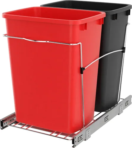 Vista 15 de Cesto de basura doble y extraíble RV V 15KD 18CS de Rev A Shelf