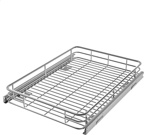 Vista 11 de JOWBOOW Organizador deslizante de gabinete con estantes extraíbles (11" An x 21" Pr), estante deslizante de alta resistencia, estantes deslizantes