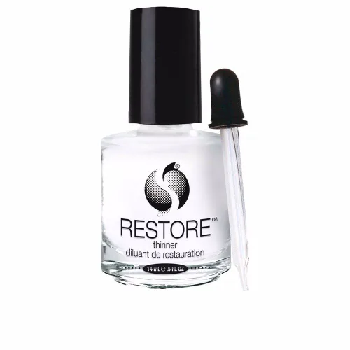 Vista 4 de Seche Restore Top Coat - Esmalte de uñas más delgado, Revive esmalte de uñas grueso que extiende la vida de la manicura, 2 onzas líquidas