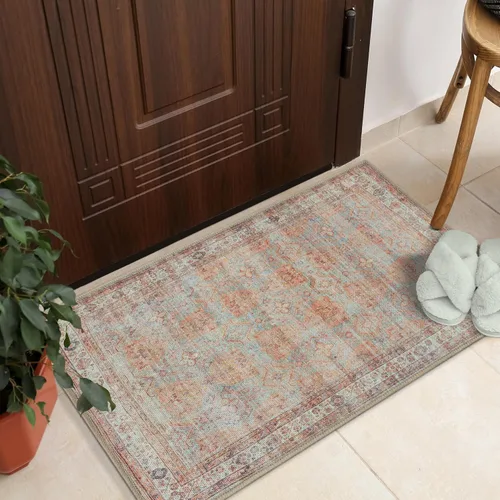 Vista 310 de GLN Rugs Traditional Collection - Alfombra de felpilla lavable a máquina, tradicional lavable, antideslizante, alfombra de felpilla de pelo corto