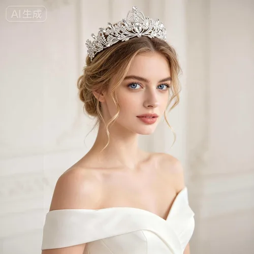 Vista 2 de Kamirola Diadema de coronas y tiaras de cristal para niñas o mujeres, fiesta de cumpleaños, boda, graduación, novia, Navidad, San Valentín, TR20