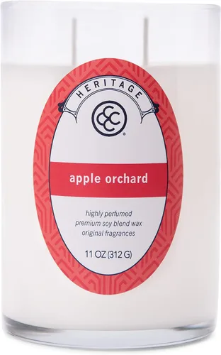 Vista 8 de Colonial Candle Apple Orchard - Vela perfumada en frasco, colección Heritage, blanco, 2 mechas, 11 onzas