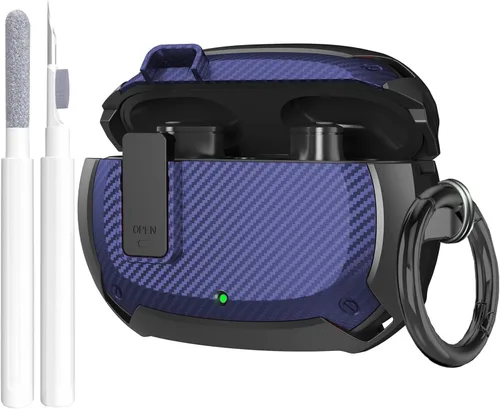 Vista 11 de Beats Studio Buds/Studio Buds+ Funda Protectora 2021/2023 para Hombres Clip de Bloqueo con Kit de Limpieza, GARTOO Beat Studio Bud Plus Funda