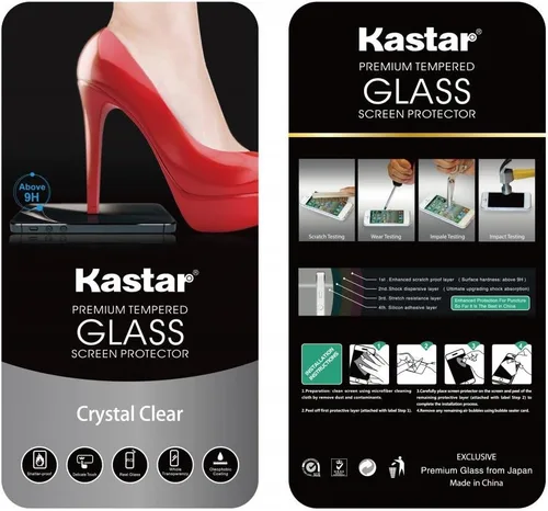 Vista 6 de Kastar S5 protector de visualización (1-Pack), Vidrio Templado Premium Crystal Clear – Protector de visualización de vidrio para Samsung Galaxy S5