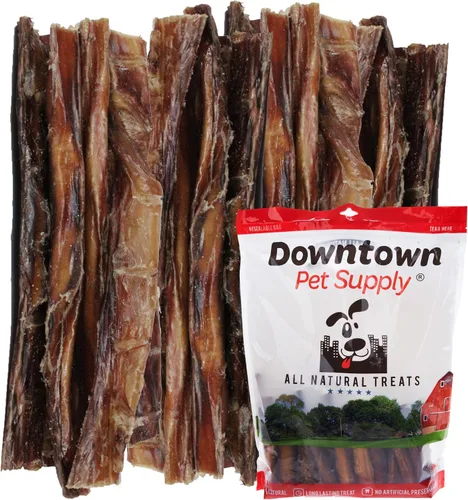 Vista 11 de Downtown Pet Supply Palitos masticables de 6 pulgadas hechos en Estados Unidos para perros, 0.5 libras, masticables para perros sin ocultar de larga