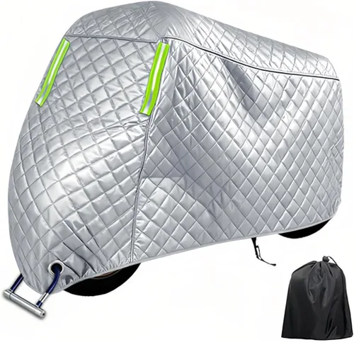 Vista 9 de Hail Protector Motorcycle Cover for Yamaha FZ1, Heavy-Duty Motorbike rain Covers Keep Vehicle Clean ，Scratch-Resistant Flame-Retardant Snow-Proof
