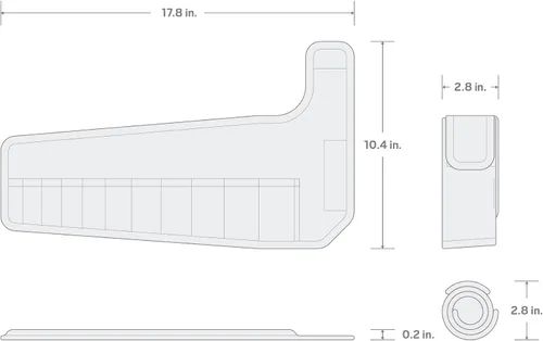 Vista 5 de TEKTON Funda para llave combinada de 11 herramientas (1/4-3/4 pulgadas) OTP21106 Fabricado en Estados Unidos