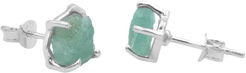 Vista 3 de Starborn Creations - Pendientes de piedra preciosa rugosa