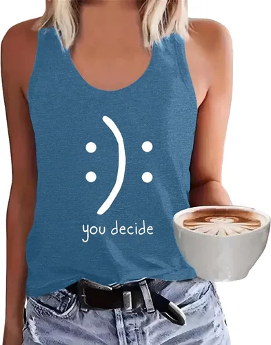 Vista 6 de BLACKMYTH - Camiseta sin mangas para mujer, diseño gráfico lindo y casual Gris oscuro